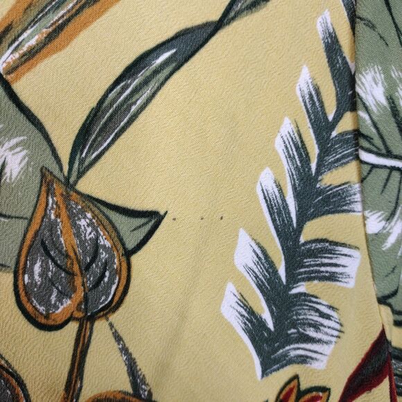 Hilo Hattie Hawaiian Floral Short Sleeve Maxi Dress Size XL Yellow Multicolor - Picture 6 of 9